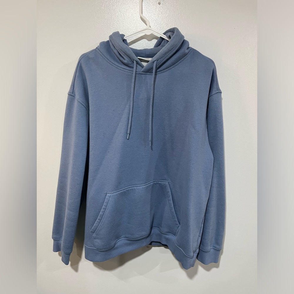 H&M Essentials Men’s L Blue Relaxed Fit Hoodie